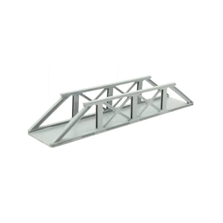 Stahlbrücke flach (Länge: 180mm, Farbe: Grau)