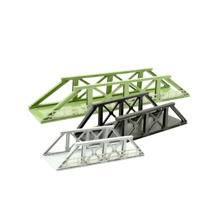 Spur N Stahlbücke flach 100mm lang