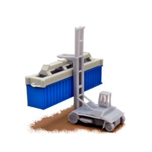 Containerstapler mit Container