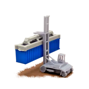 Containerstapler mit Container