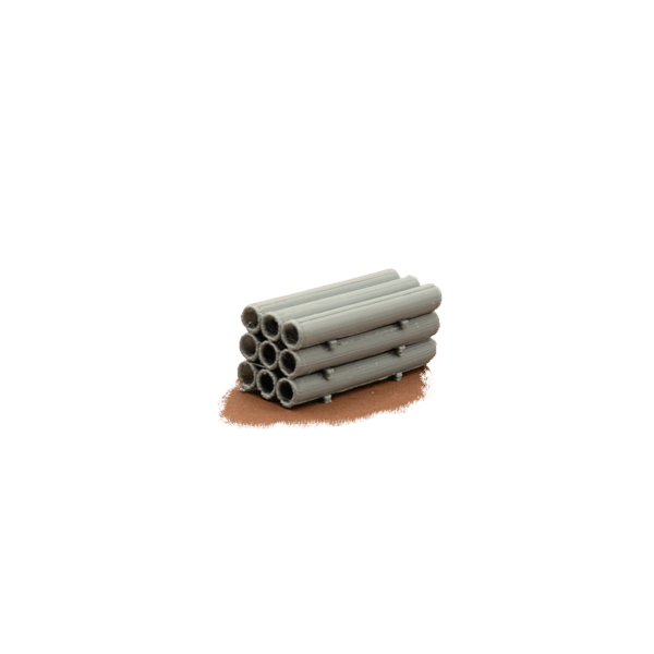 Metall Rohre grau/silber