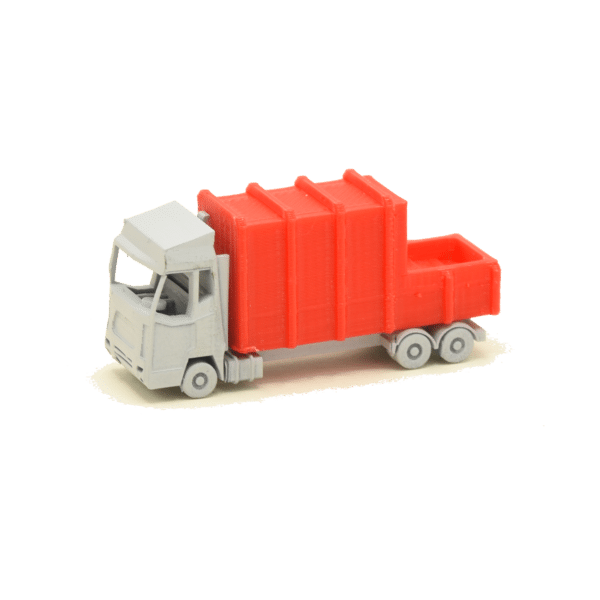 LKW Motorwagen mit Containerpresse rot