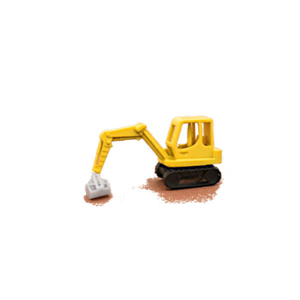 Mini Kettenbagger gelb