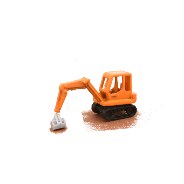 Mini Kettenbagger orange
