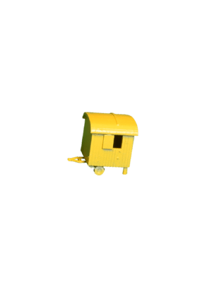 Bauwagen Anhänger einachsig gelb