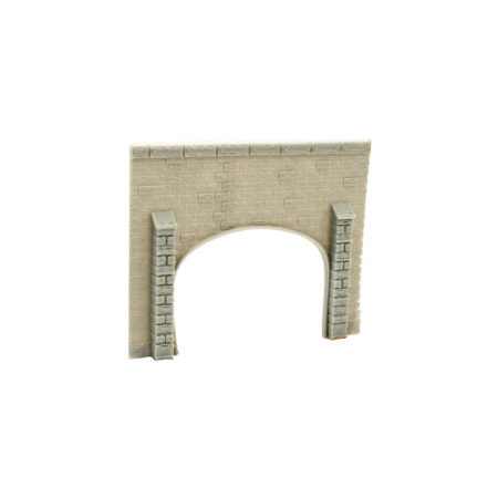 Spur N Tunnelportal Backstein flach zweigleisig ohne Straße