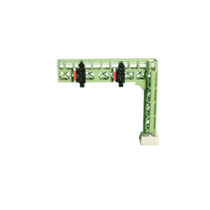 Spur N Signalausleger 2 Gleise mit Ausfahrtsignal