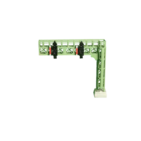 Spur N Signalausleger 2 Gleise mit Ausfahrtsignal