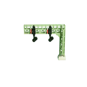 Spur N Signalausleger 2 Gleise mit Ausfahrt und Vorsignal