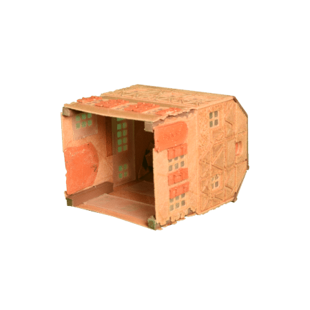 Fachwerkhaus Mittelbrau / Dach braun Bausatz