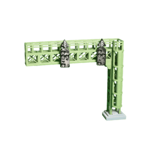 Spur TT Signalausleger 2 Gleise mit Ausfahrtsignal