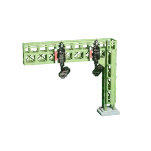 Spur TT Signalausleger 2 Gleise mit Ausfahrt und Vorsignal