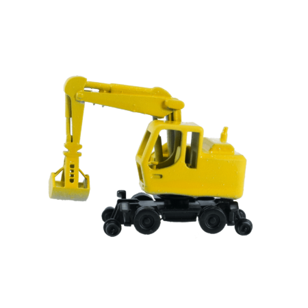 Spur TT Zweiwegebagger gelb mit Korb