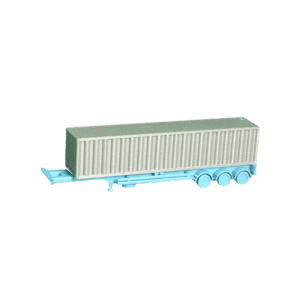 Container Chassi 40ft blau lang mit Container