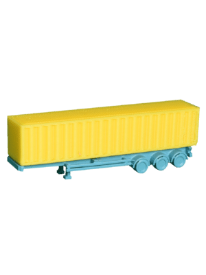 Container Chassi 40ft blau mit Container