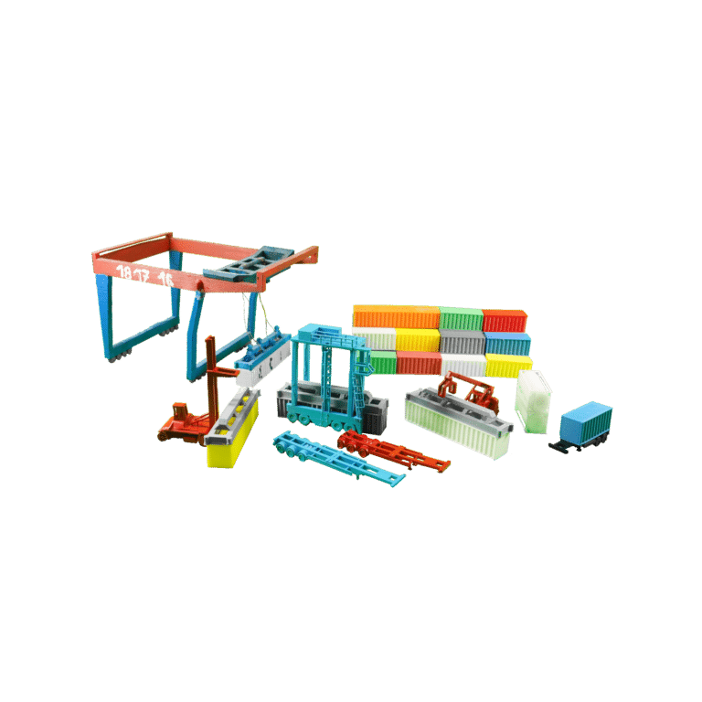 Spur N Hafen Komplettset Containerumschlag