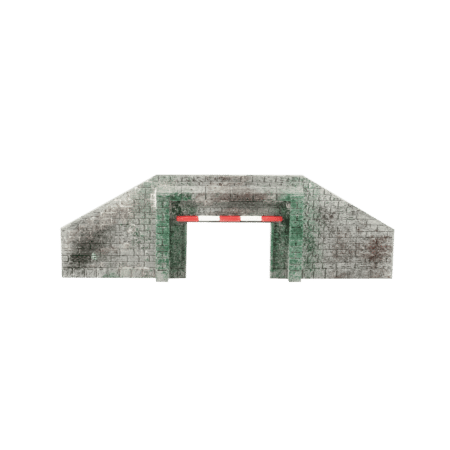 Spur N Straßentunnel mit Höhenbegrenzer gealtert