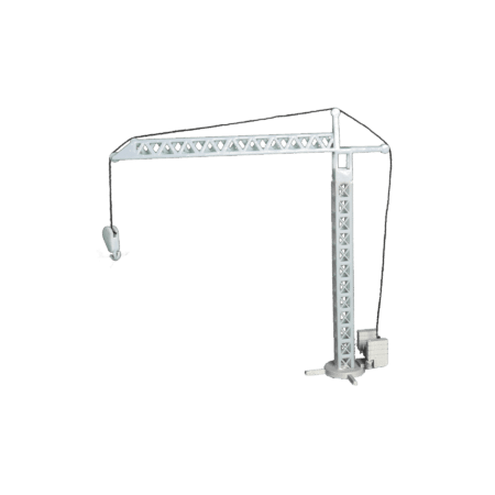 Turmdrehkran grau unlackiert Bausatz