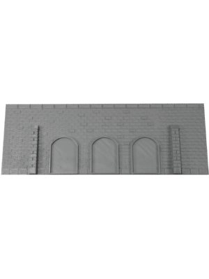 Backsteinmauer mit Galerie Spur TT