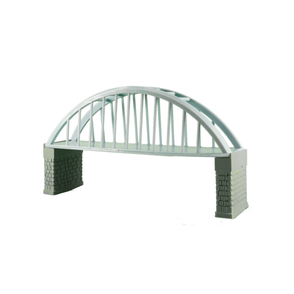 Spur N Stahlbrücke Bogenbrücke eingleisig