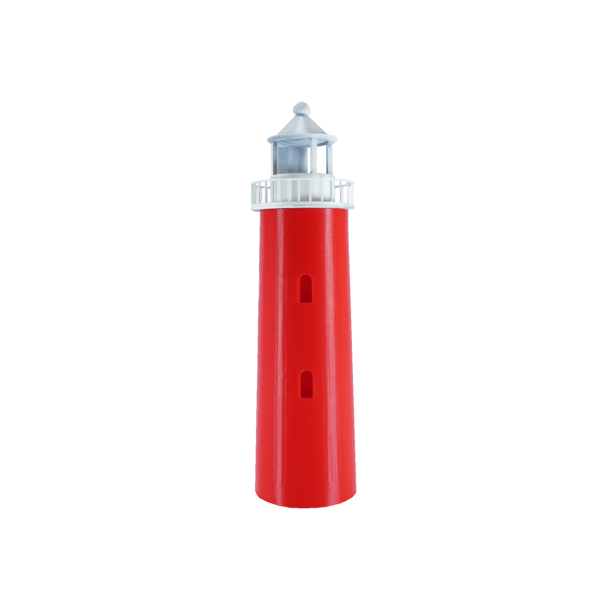 Leuchtturm Spur TT weiss-rot beleuchtbar