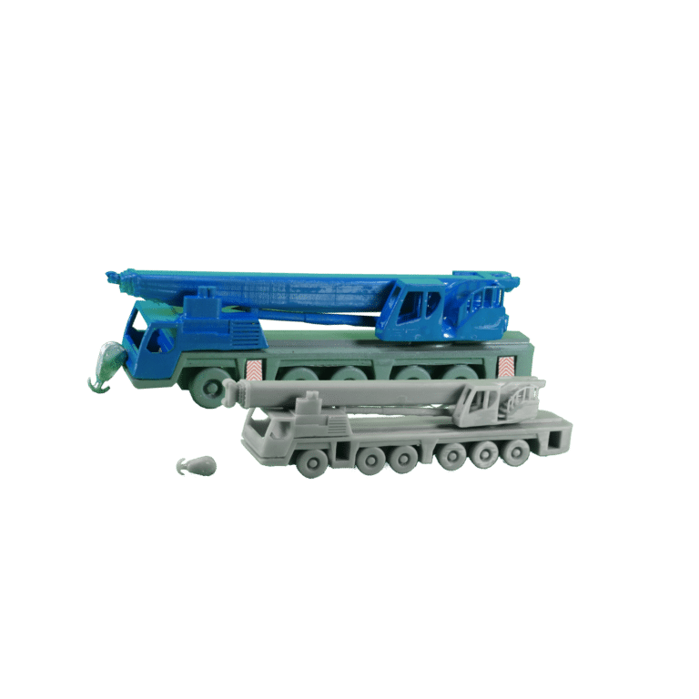 Spur N Mobilkran 6 Achsen blau grau