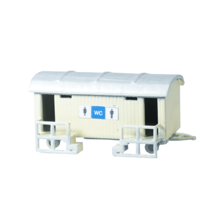 Toiletten Anhänger Kirmes beige lackiert