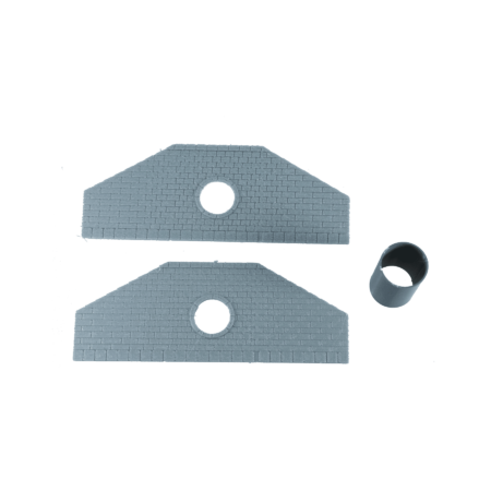 Wasserdurchlass gemauert mit Rohr doppelt