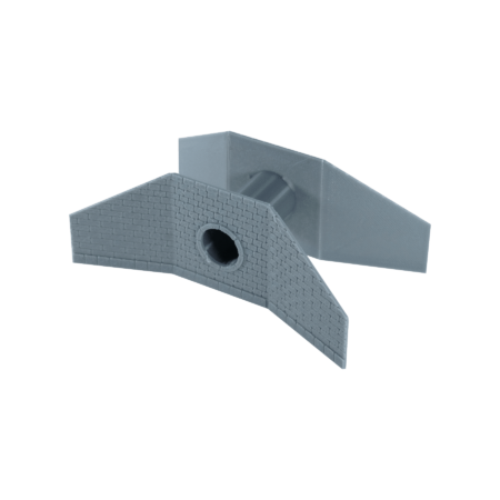 Wasserdurchlass gemauert mit Rohr doppelt