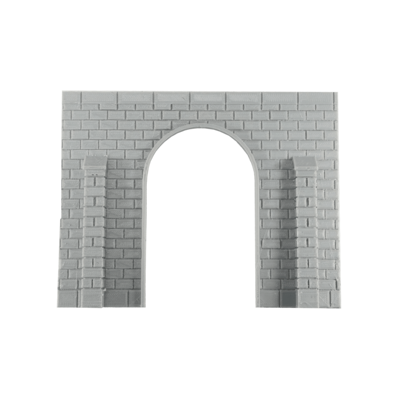 Spur H0 Tunnelportal Backstein eingleisig hoch