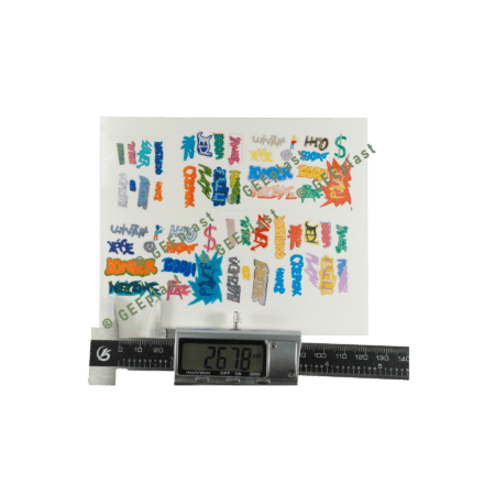 Spur Z Graffiti Aufkleber transparent DIN A6