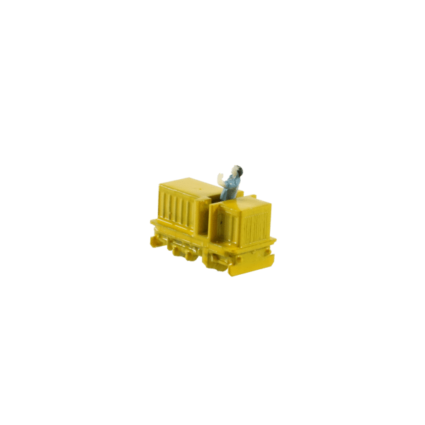 Spur N Grubenbahn Lok gelb