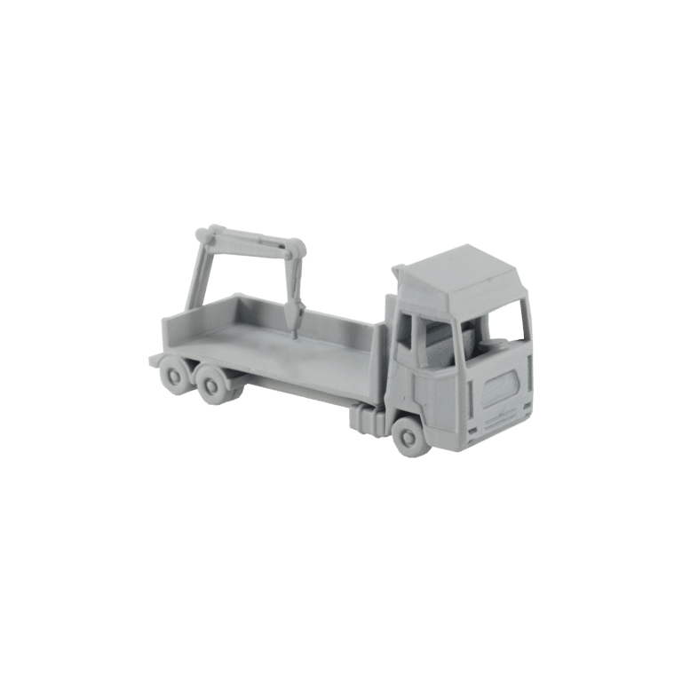 Spur N LKW mit Ladekran grau