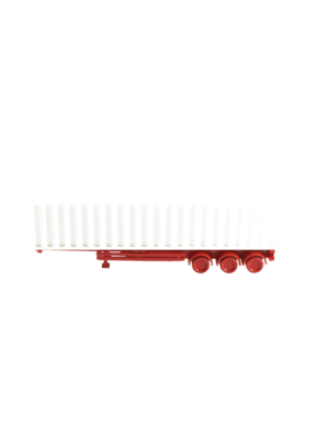 Spur TT Container Sattel Auflieger rot mit Container