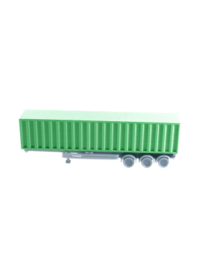 Spur TT Container Sattel Auflieger mit Container