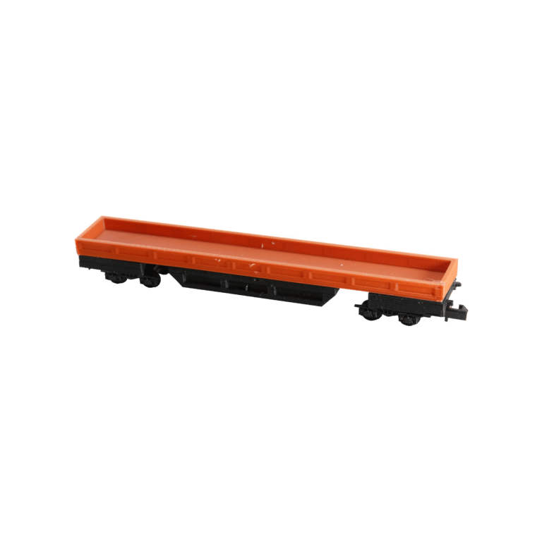 Spur N Flachwaggon ziegelrot