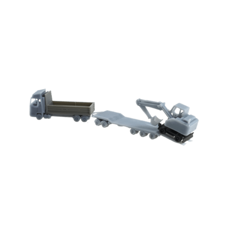 Spur N LKW mit Tieflader Anhänger Verladung