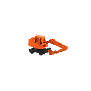 Spur N Radbagger in Transportstellung orange