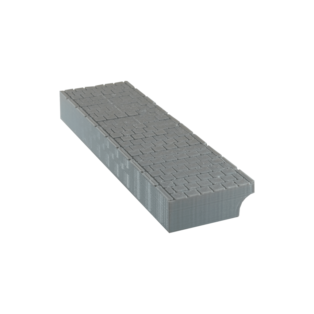 Spur TT Bahnsteig Element eingleisig gepflastert | GEEplast