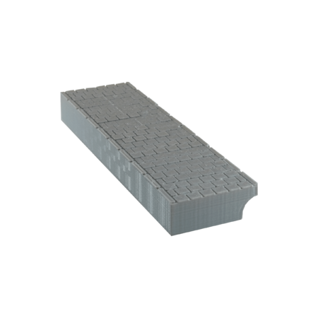 Spur TT Bahnsteig Element eingleisig gepflastert