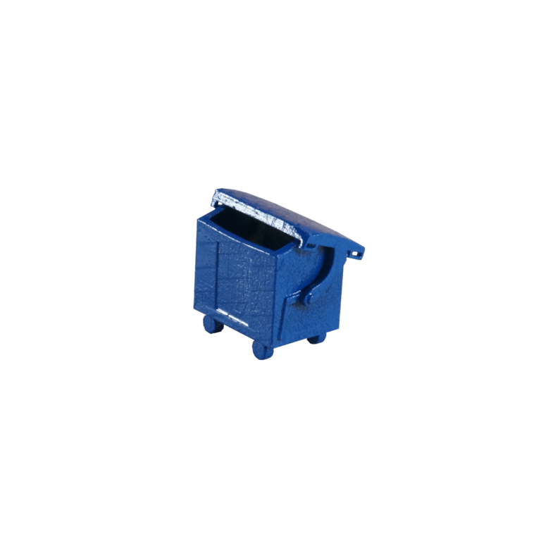Spur TT Müllcontainer blau