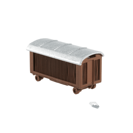 Spur N Zirkus Gehege Wagen lang braun