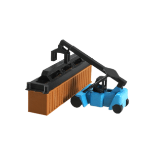 Spur N Reach Stacker blau/schwarz lackiert