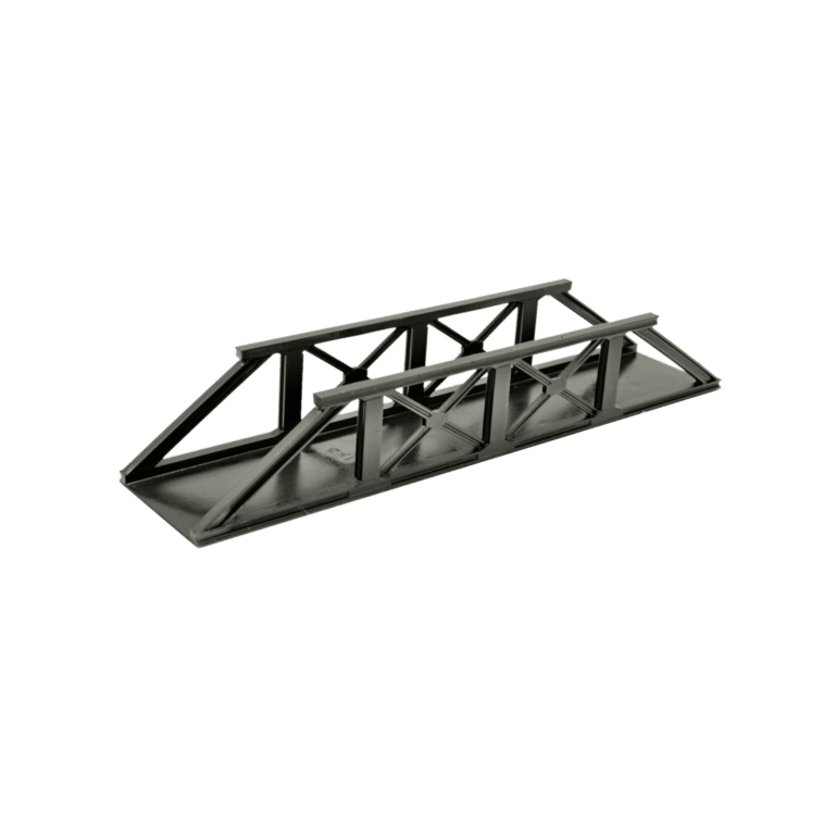 Spur N Stahlbrücke flach anthrazit 180mm