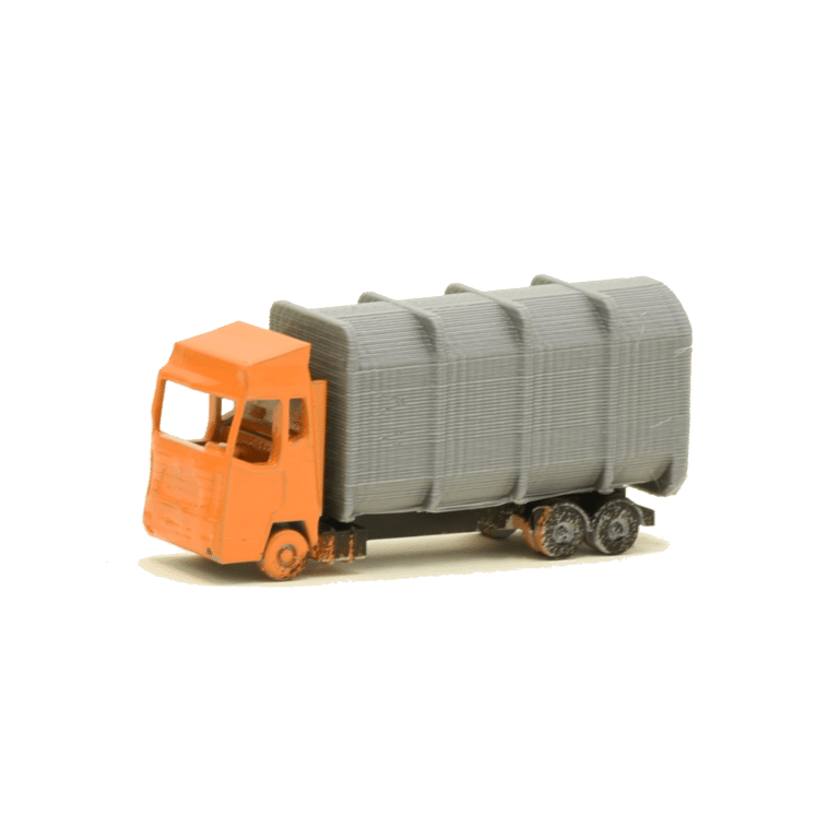 Spu N Müllwagen für Mülleimer orange-grau
