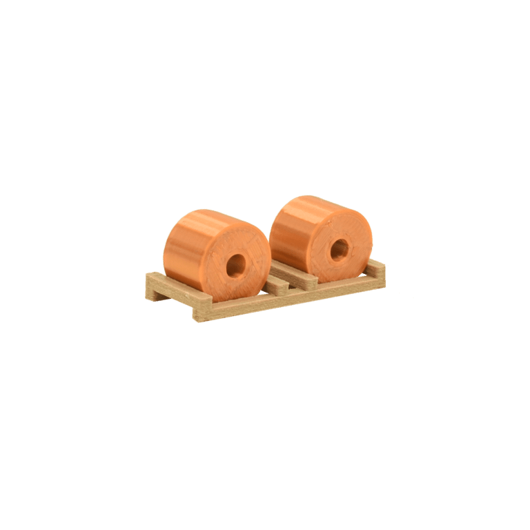 Spur N Kupfer Coils gewickelt mit Holzbock