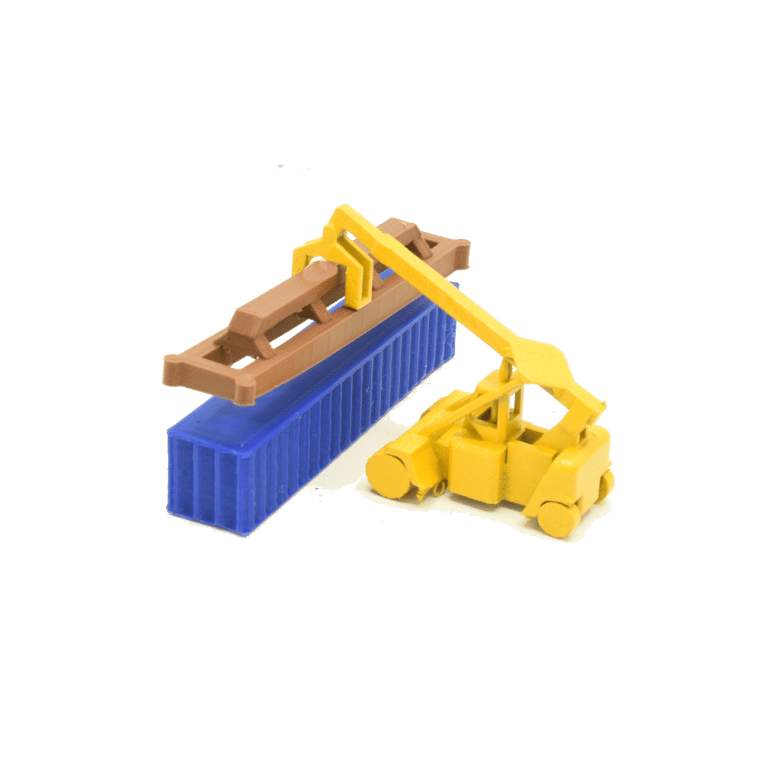 Spur N Reach Stacker lackiert gelb