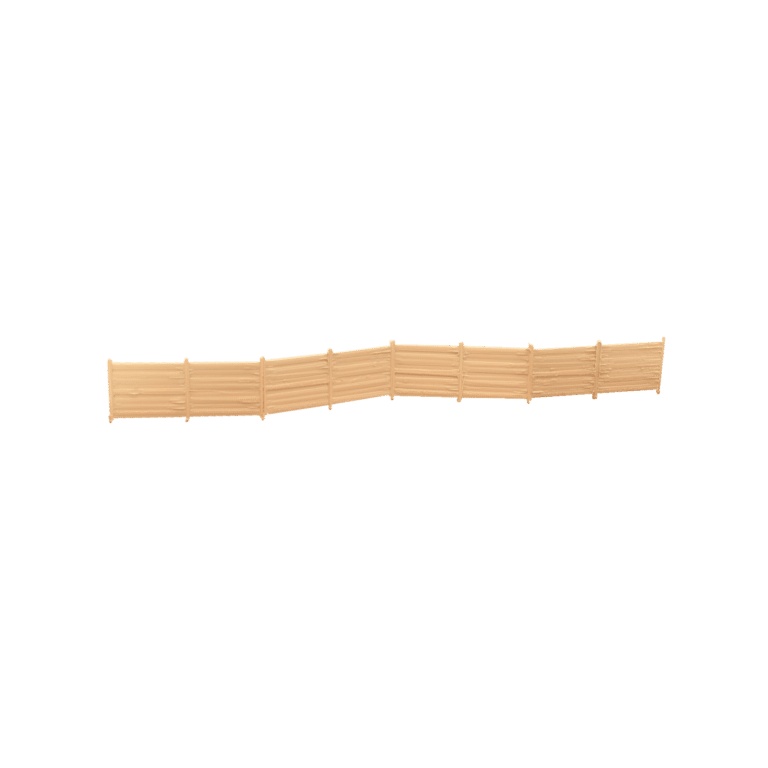 Spur N Palisade mittelbraun Holzwand 80cm