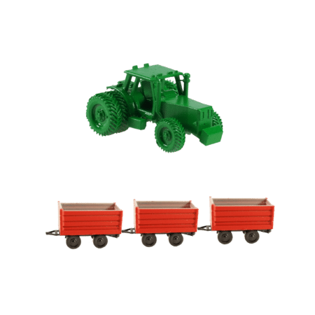 Spur N Traktor gross grün mit Hochmulden