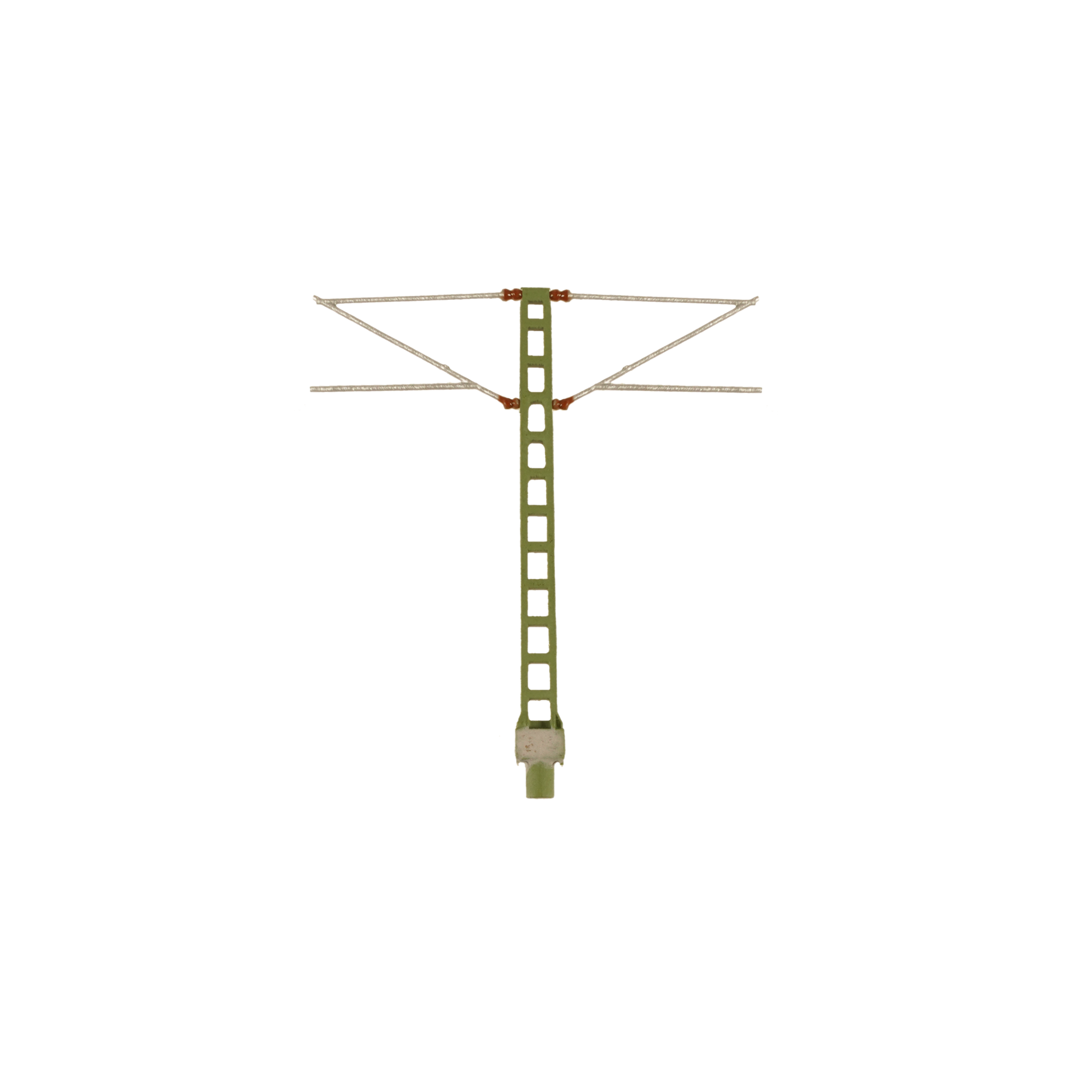 Spur N Oberleitung doppelt Flachrahmen Mast 7m